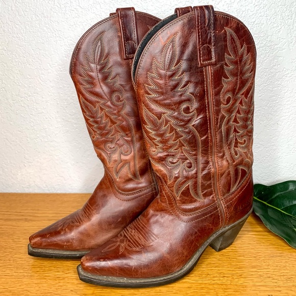 Laredo Shoes - Laredo Brown Leather Western Cowboy Boots